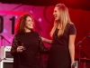 WiMN Founder and 2015 She Rocks Awards Co-Host Laura Whitmore with 2015 She Rocks Awards Winner Colbie Caillat